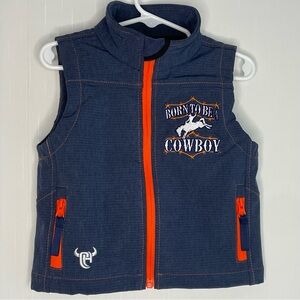 Cowboy Hardware Boys Born To Be A Cowboy Vest 2T